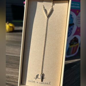 Chloe + Isabel gold Y necklace